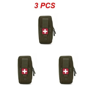 3PCS Molle Tactical First Kits Bag Emergency Outdoor Army Hunting Car