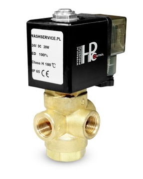 elektrozawór 3V 3 drogowy 3x g1/4 230V 24V 12V
