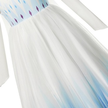 Платье-наряд Эльзы Холодное сердце 2, белое Frozen 140