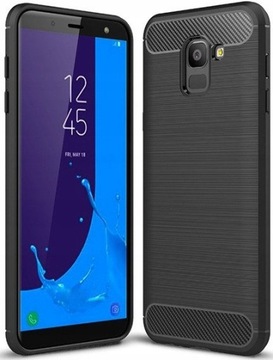ETUI KARBON CASE DO SAMSUNG GALAXY J6 2018 +SZKŁO