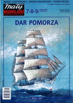Mały Modelarz 7-8-9/2022 - Żaglowiec Dar Pomorza