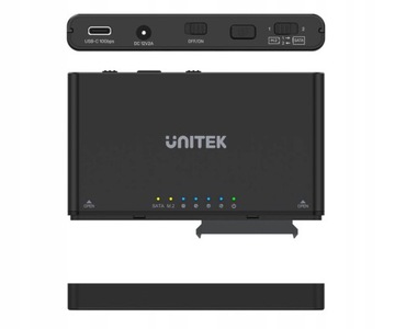 Станция клонирования моста Unitek для жестких дисков SATA 2.5/3.5 SSD и накопителей M.2 + блок питания