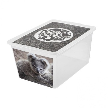 Pojemnik pudło z pokrywą X BOX 15L koala