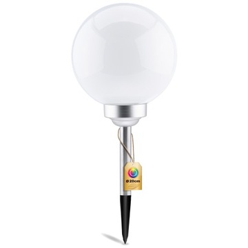 2x светодиодный садовый светильник с солнечным приводом RGB+W