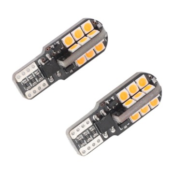 6 Шт. T10 24SMD желтая светодиодная лампа 4.8W 12V супер яркая LED TA