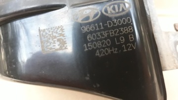 HYUNDAI TUCSON II III 16R KLAKSON SIGNÁL ZVUKOVÝ 96611-D3000