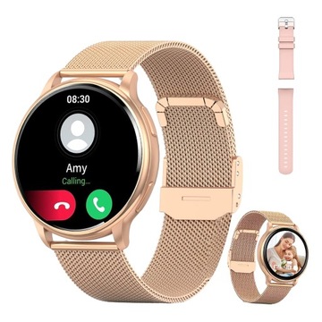 SMARTWATCH DAMSKI SMARTŁOCZ INTELIGENTNY ZEGAREK Z FUNKCJĄ ROZMÓW SPORT