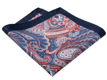 POSZETKA - WYPUSTKA, BUTONIERKA, CHUSTKA POMARAŃCZ GRANAT 8