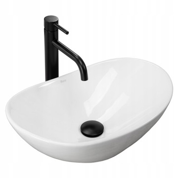 Umywalka ROYAL MINI biała nablatowa ceramiczna Rea