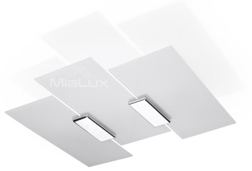 Plafon VENTOLA Szkło Chrom Oprawa Sufitowa Lampa klasyczna Sollux Lighting