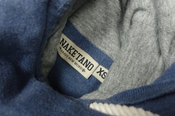 NAKETANO Damski Niebieski Sweter Bluza Logo r. XS 34