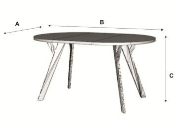 Набор раздвижных столов KAROL и 4 стула KRZYŻAK НОВЫЙ продукт Цвета PL