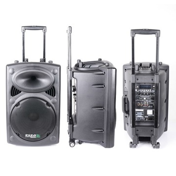 Мобильная колонка Ibiza PORT12VHF-BT 350 Вт черная (Bluetooth)