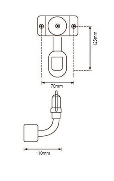 LAMPA BŁYSKOWA KOGUT 36 LED 12/24V FLEX + TRZPIEŃ TYP O MOCOWANIE LAMPY