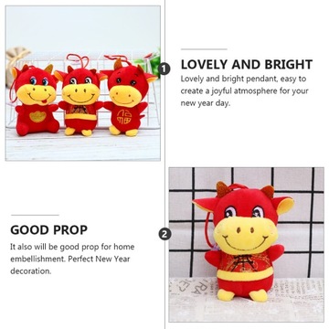 1 шт., украшение в виде плюшевой куклы в китайском стиле