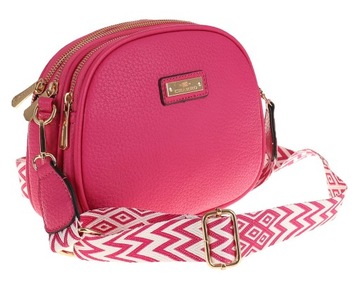 CHARRO Elegancka Torebka Damska kuferek listonoszka CH966913 Rose