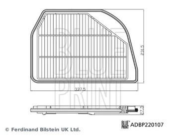 BLUE PRINT FILTR VZDUCHU
