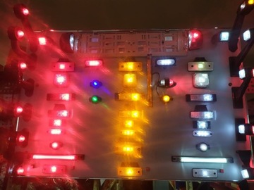 LAMPA OBRYSOWA LED OBRYSÓWKA NAROŻNA DACHOWA TIR