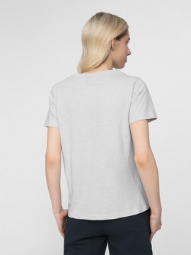 Koszulka Damska 4F T-Shirt XL Bawełniana Sportowa Szara Wysoka Jakość