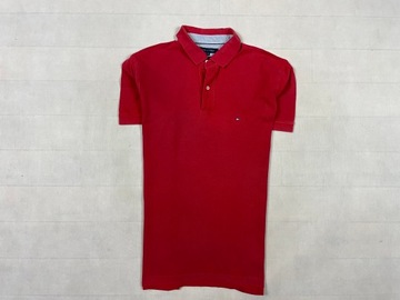 Tommy Hilfiger polo męskie red regular fit logo XL