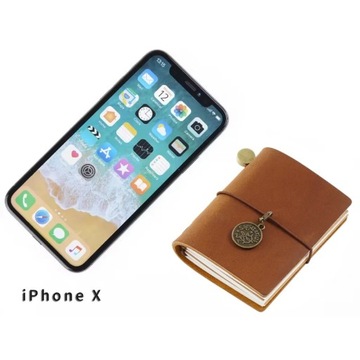 Мини-блокнот Fromthenon Traveler's Notebook с отрывными листами, верхний слой из телячьей кожи