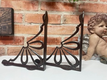 2 уголка опоры чугунных кронштейнов для полок