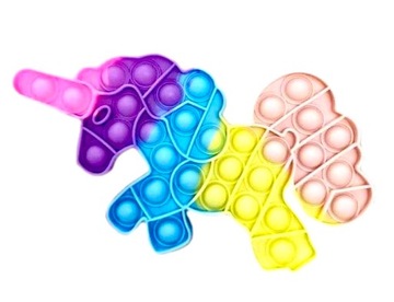 JEDNOROŻEC Popit pop it Gniotek unicorn push gra