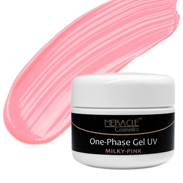 ŻEL JEDNOFAZOWY UV 15g / MLECZNY RÓŻ / MILKY PINK / MERACLE