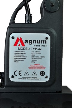 MAGNUM HGMD 32 60 18000N 230V МАГНИТНО-СВЕРЛИЛЬНЫЙ СТАНОК Нарезной станок