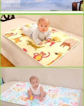 4 Size Baby Changing Mat Cartoon Cotton Waterproof Baby Sheet Changing Pad