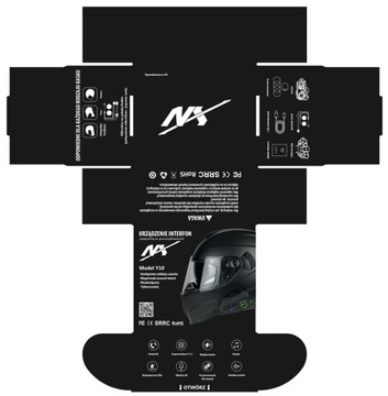 ГАРНИТУРА INTERPHONE NX Y-10 |ДЛЯ СВЯЗИ| BLUETOOTH|УНИВЕРСАЛЬНЫЙ