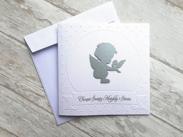 Приглашения на крещение АНГЕЛ Персонализация