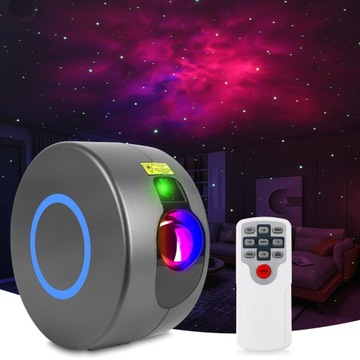PROJEKTOR GWIAZD Lampka Nocna Rzutnik Dla Dzieci Led Laserowy + PILOT