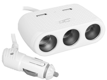 РАСПРЕДЕЛИТЕЛЬ ПРИкуривателя ПЕРЕХОДНИК 3 РАЗЪЕМА + 2 USB 12В/24В