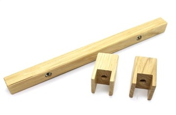 МЕБЕЛЬНАЯ РУЧКА ПЕРИЛА МАССИВ ДУБА L-160ММ