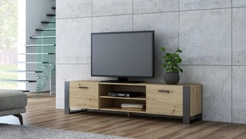 ALBA 185 тумба RTV, ремесленный комод, черный PER
