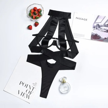MIRABELLE Erotic Lingerie Transparent Porn Halter