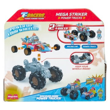 T-Racers Mega Striker Car + фигурка Vehicle Man