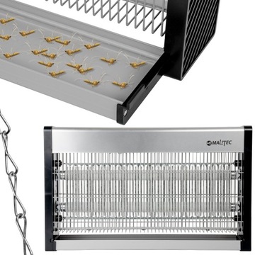 LAMPA OWADOBÓJCZA UV NA KOMARY MUCHY ELEKTRYCZNA PUŁAPKA MOCNA 30W 200m2