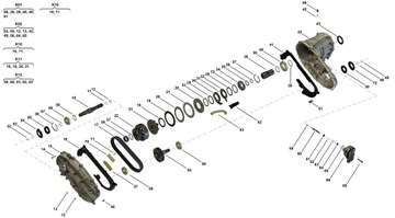 KOTOUČKY REDUKTOR PORSCHE CAYENNE 958