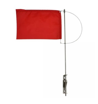 WIMPEL 33cm CZERWONY CHORĄGIEWKA 140x185mm NA MASZT DO ŻAGLÓWKI