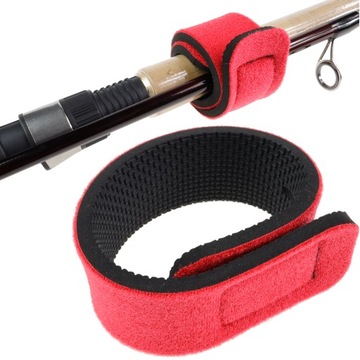 Opaska rzep 24cm neoprenowy do spinania transportu wędki podpórki akcesorii