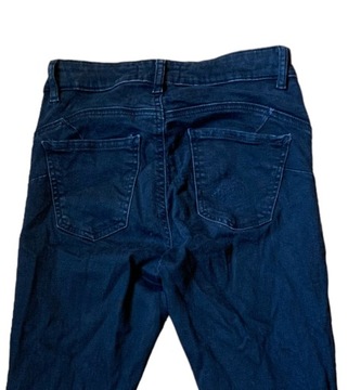 Reserved Super Skinny High Jeans Dżinsy z dziurami damskie ciemnoszare 36 S