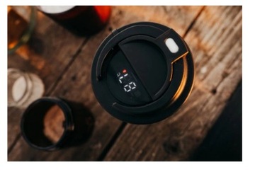 Термокружка-термос 500мл автомобильный держатель для кофе и чая Smart LED