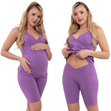 FORMOMMY LEGGINSY CIĄŻOWE GETRY SPODNIE KOLARKI Z NISKIM STANEM XXXL