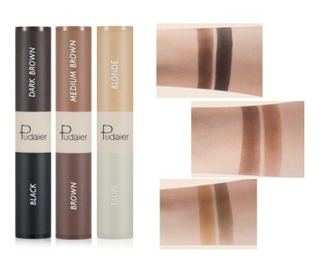 ШТАМП ДЛЯ БРОВЕЙ КОРИЧНЕВЫЙ ЧЕРНЫЙ 2 ЦВЕТА № 1