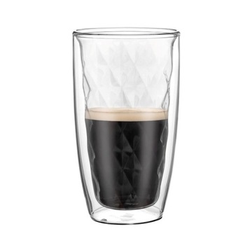 6x SZKLANKI TERMICZNE DO LATTE KAWY HERBATY PODWÓJNE SZKŁO 250 ML ZESTAW