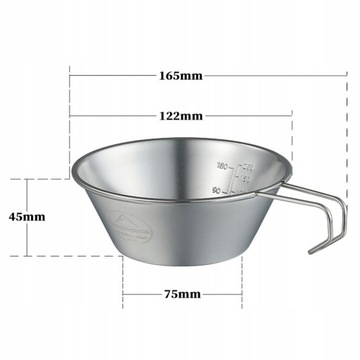 Легкая кружка Camping Sierra из нержавеющей стали