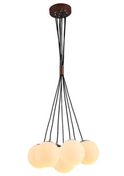 Nowoczesna lampa wisząca SZKLANE KULE 7xe27 sufitowa żyrandol LOFT ŻYRANDOL