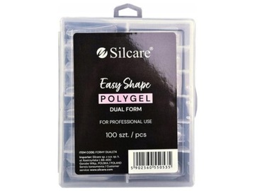 SILCARE Formy do akrylożelu Clear Dual 1op.-100szt